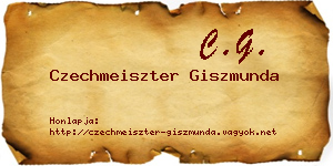 Czechmeiszter Giszmunda névjegykártya